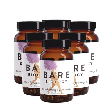 Bare Biology Mums & Bumps Omega 3 Fish Oil Capsules